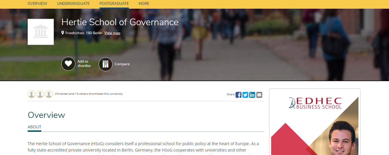 Hertie School of Governance, Berlin
