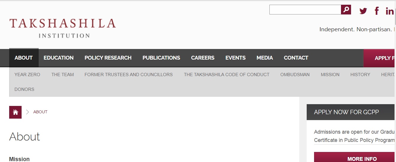 The Takshashila Institution - unambiguous pursuit of the national interest